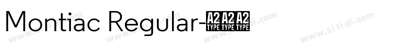 Montiac Regular字体转换